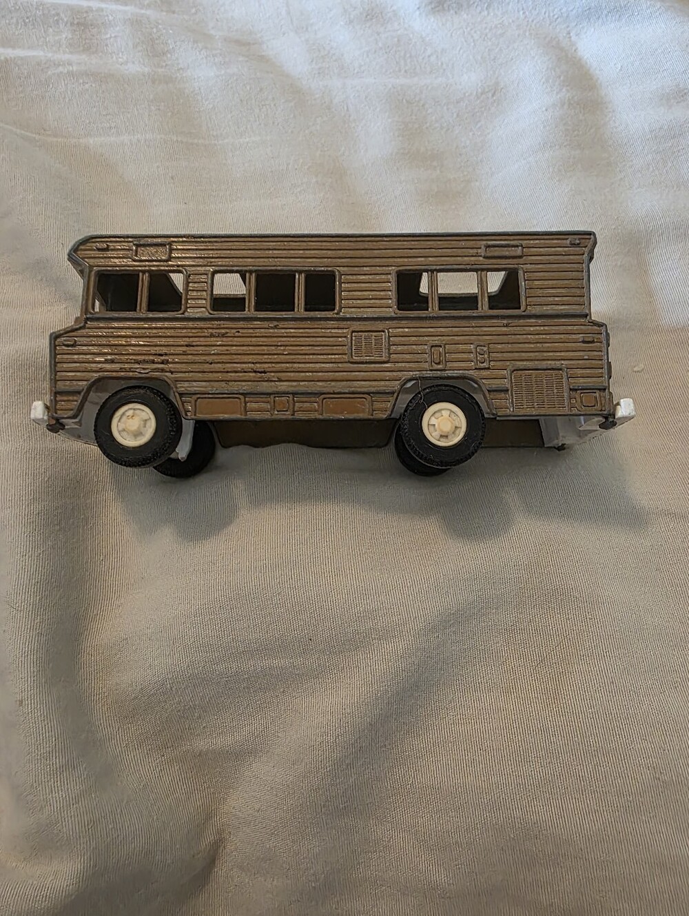 1970s Tootsietoy "Camper" RV Motorhome Die-Cast Toy - Brown